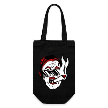 DJ Zombie Monster Horror Halloween Party Music - Gift Bag for Bottles - black - Front