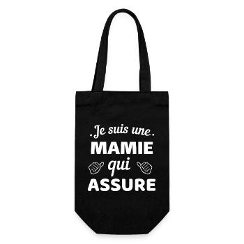 Citation Familière Maman Fiable - Sac à bouteille - noir - Devant
