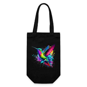 Hummingbird - Gift Bag for Bottles - black - Front