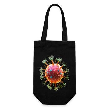 Virus - Geschenkbeutel für Flaschen - Schwarz - Vorne