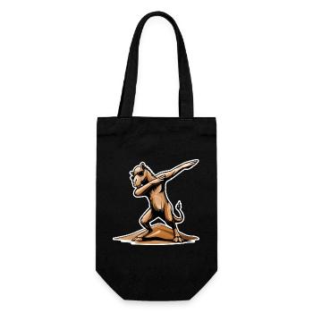 Cool Dab Dance Dromedary – Desert Fun in Dubai - Gift Bag for Bottles - black - Front