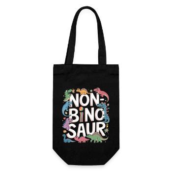 Non-Bino Saur 11 - Geschenkbeutel für Flaschen - Schwarz - Vorne