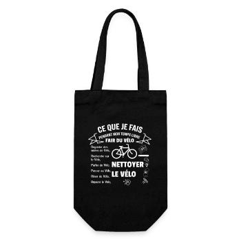 Ce que je fais pendant mon temps libre : Vélo - Sac à bouteille - noir - Devant