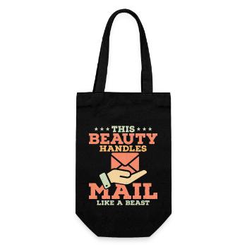 Cette Belle Gère Le Courrier Comme Une Bête Courrier - Sac à bouteille - noir - Devant