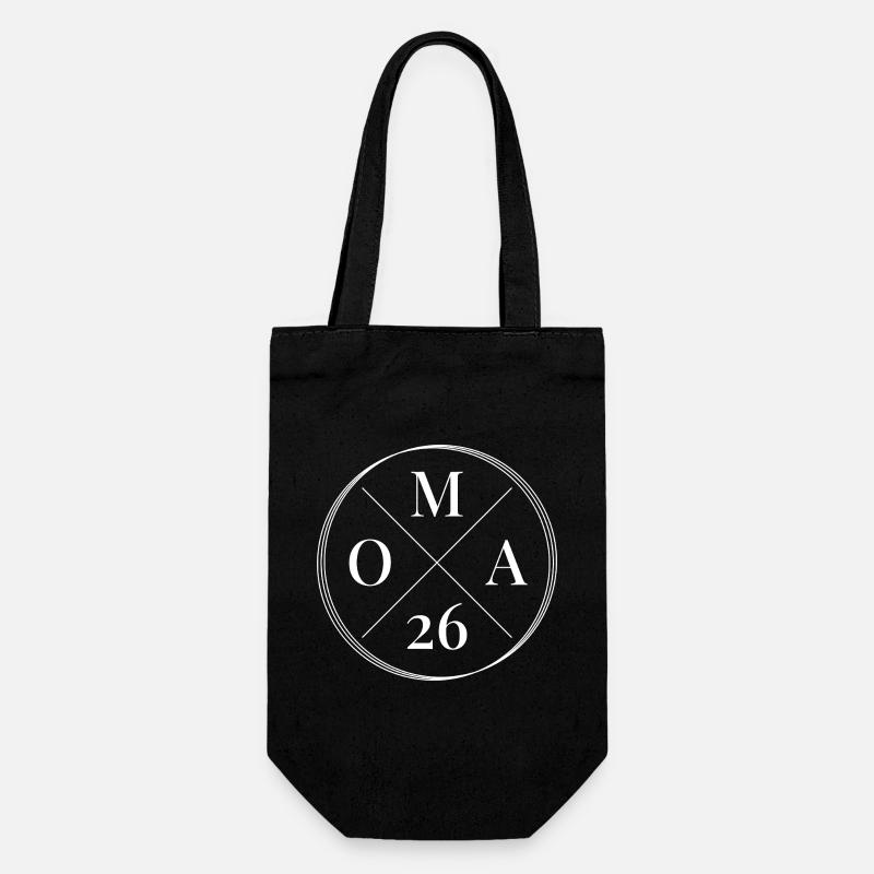 Oma 2026 - Geschenkbeutel für Flaschen - Schwarz