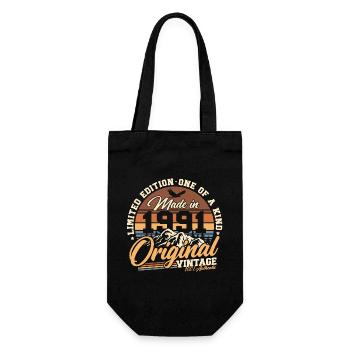 1991 Vintage Vintage Rétro Cadeau d’anniversaire - Sac à bouteille - noir - Devant
