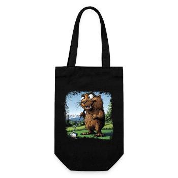 Golfeur Marmotte - Sac à bouteille - noir - Devant