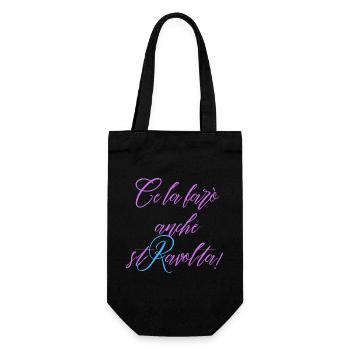 Ich werde es auch verärgern - Geschenkbeutel für Flaschen - Schwarz - Vorne