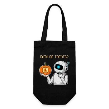 Données ou friandises ? - Sac à bouteille - noir - Devant