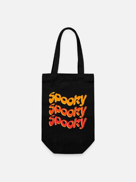Halloween Spooky - Geschenkbeutel für Flaschen - Schwarz