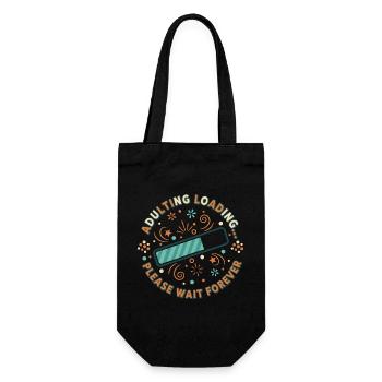 Adulting Loading Party - Gift Bag for Bottles - black - Front
