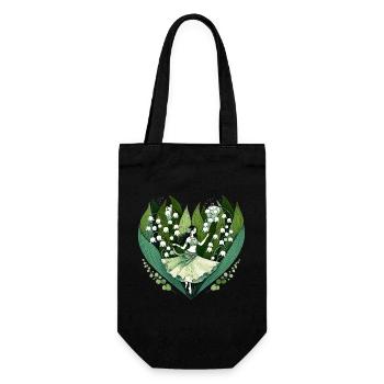 Lily Vale Dancer in Heart Bloom - Gift Bag for Bottles - black - Front