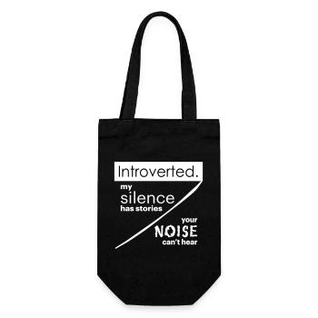 Citations d’introverti - Sac à bouteille - noir - Devant