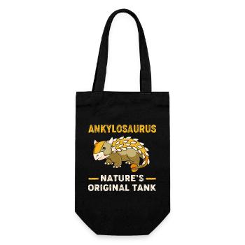Ankylosaurus - Gift Bag for Bottles - black - Front