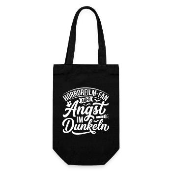 Fear in the Dark – Horror Fan - Gift Bag for Bottles - black - Front
