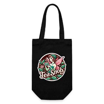 Tee-Snob Feen-Teeparty - Geschenkbeutel für Flaschen - Schwarz - Vorne