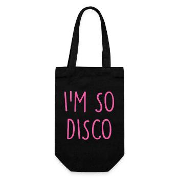 Disco - Gift Bag for Bottles - black - Front