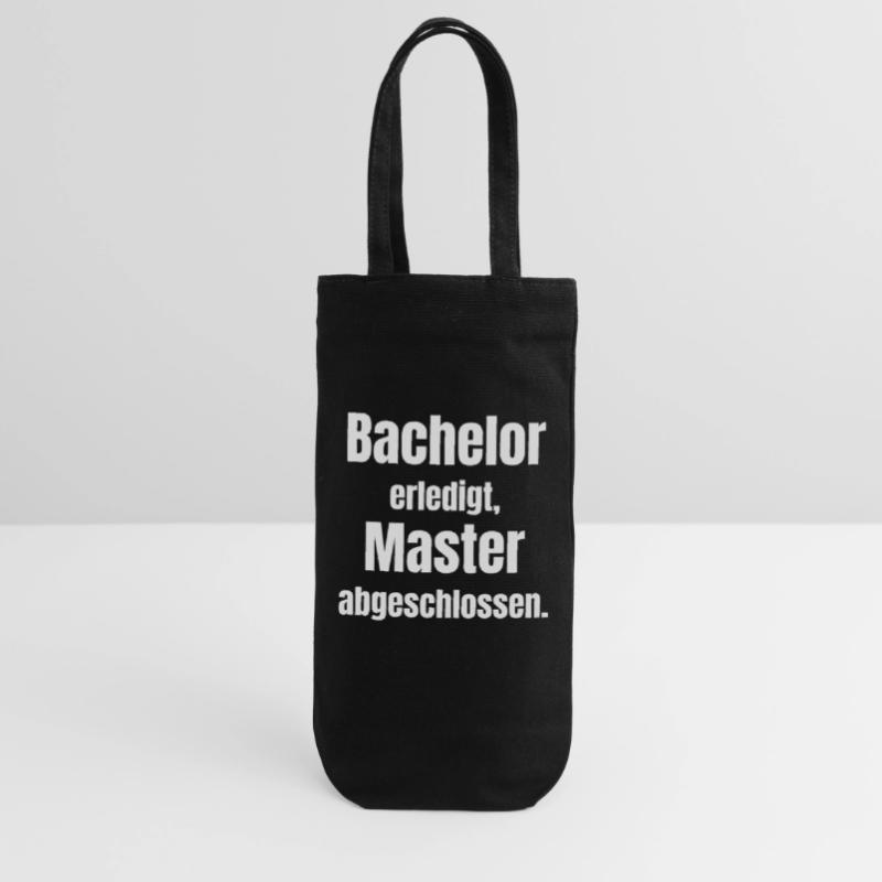 Bachelor oder Master Abschluss Geschenkbeutel für Flaschen