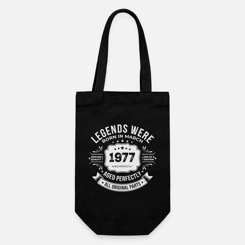 Mars 1977 anniversaire 1977 légendes Mars - Sac à bouteille - noir