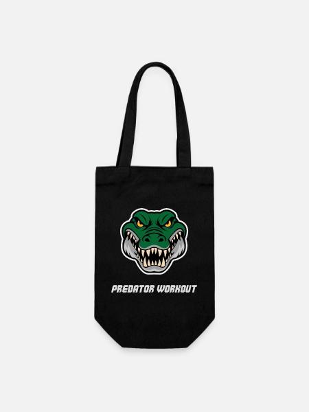 Crocodile Workout – Hard Training & Combat Sports - Gift Bag for Bottles - black