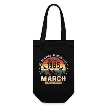 Cadeau mars 1985, Born in march 1985 - Sac à bouteille - noir - Devant