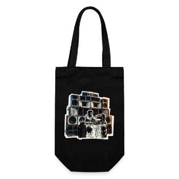Dub Reggae Soundsystem Roots - Geschenkbeutel für Flaschen - Schwarz - Vorne
