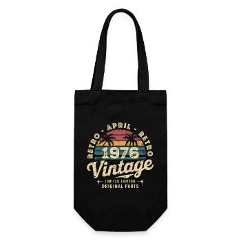 Avril 1976 - April 1976 - Gift Bag for Bottles - black - Front