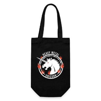 Heavy Metal Unicorn - Einhorn Rock - Gift Bag for Bottles - black - Front