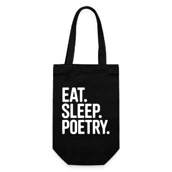 Eat Sleep Poetry Tee - Gift Bag for Bottles - black - Front