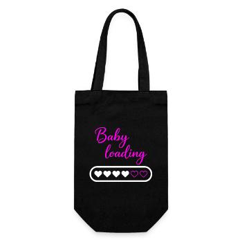 Baby loading - Gift Bag for Bottles - black - Front