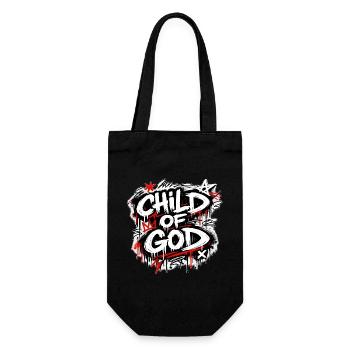 Child of God Graffiti Schriftzug - Geschenkbeutel für Flaschen - Schwarz - Vorne