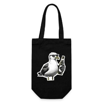 Seagull Beer Coast - Gift Bag for Bottles - black - Front