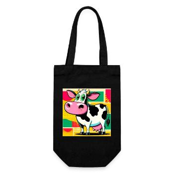 vache - Sac à bouteille - noir - Devant