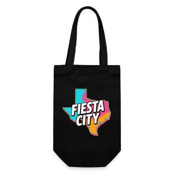 Fiesta City Neon Texas - Geschenkbeutel für Flaschen - Schwarz - Vorne