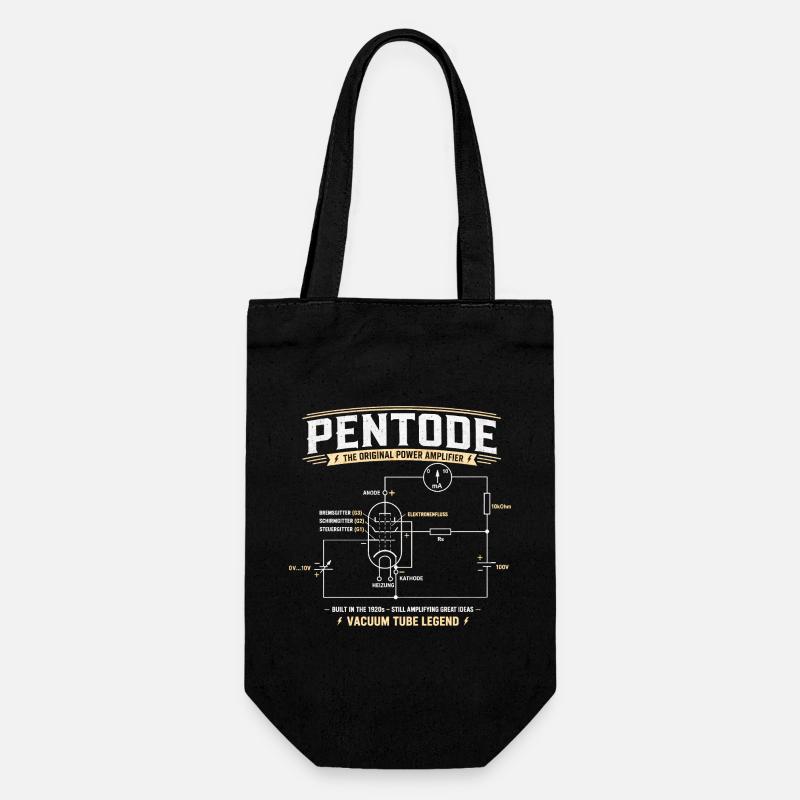 Pentode - Eine Legende der Röhrenelektronik - Geschenkbeutel für Flaschen - Schwarz