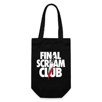 Final Scream Club Horror Design - Gift Bag for Bottles - black - Front