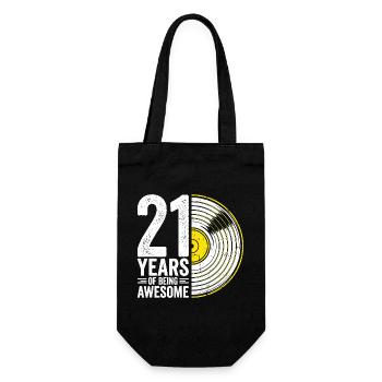 21e anniversaire Vinyl Groove - Sac à bouteille - noir - Devant