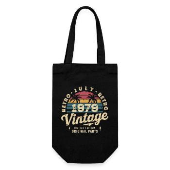 Vintage July 1979 Retro Limited Edition - Gift Bag for Bottles - black - Front