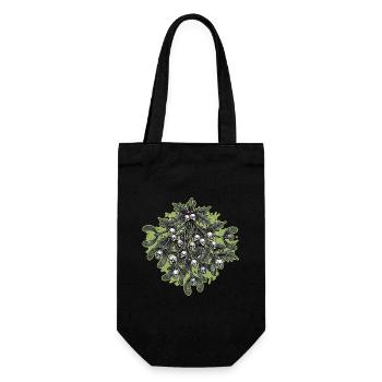 Gothic Metal Christmas - Gift Bag for Bottles - black - Front
