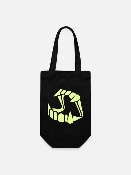 Glow in the dark Dracula - Geschenkbeutel für Flaschen - Schwarz