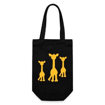 girafe - Sac à bouteille - noir - Devant