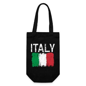 Drapeau Italien au coup de pinceau - Sac à bouteille - noir - Devant