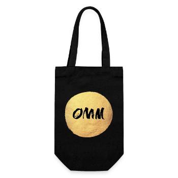 Cercle de Yoga Or om Méditation Inde Soleil Relax - Sac à bouteille - noir - Devant