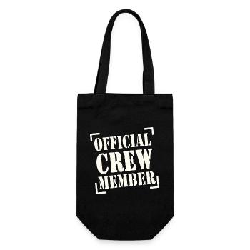 official crew member - Geschenkbeutel für Flaschen - Schwarz - Vorne