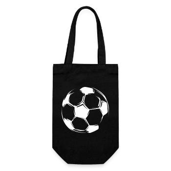 fußball soccer team symbol present Ball Logo icon - Geschenkbeutel für Flaschen - Schwarz - Vorne