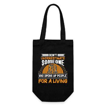 Surgeon Surgery Emergency Room Gift Idea - Gift Bag for Bottles - black - Front