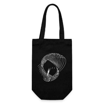 Geometric circle lines - Gift Bag for Bottles - black - Front