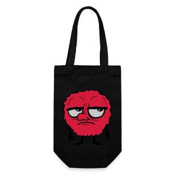 Monster Eyes Roll Cartoon - Gift Bag for Bottles - black - Front