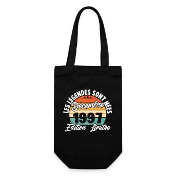 Cadeau Les légendes sont nées en Décembre 1997 - Sac à bouteille - noir - Devant
