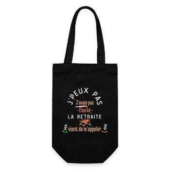 cadeau humour retraite - Sac à bouteille - noir - Devant